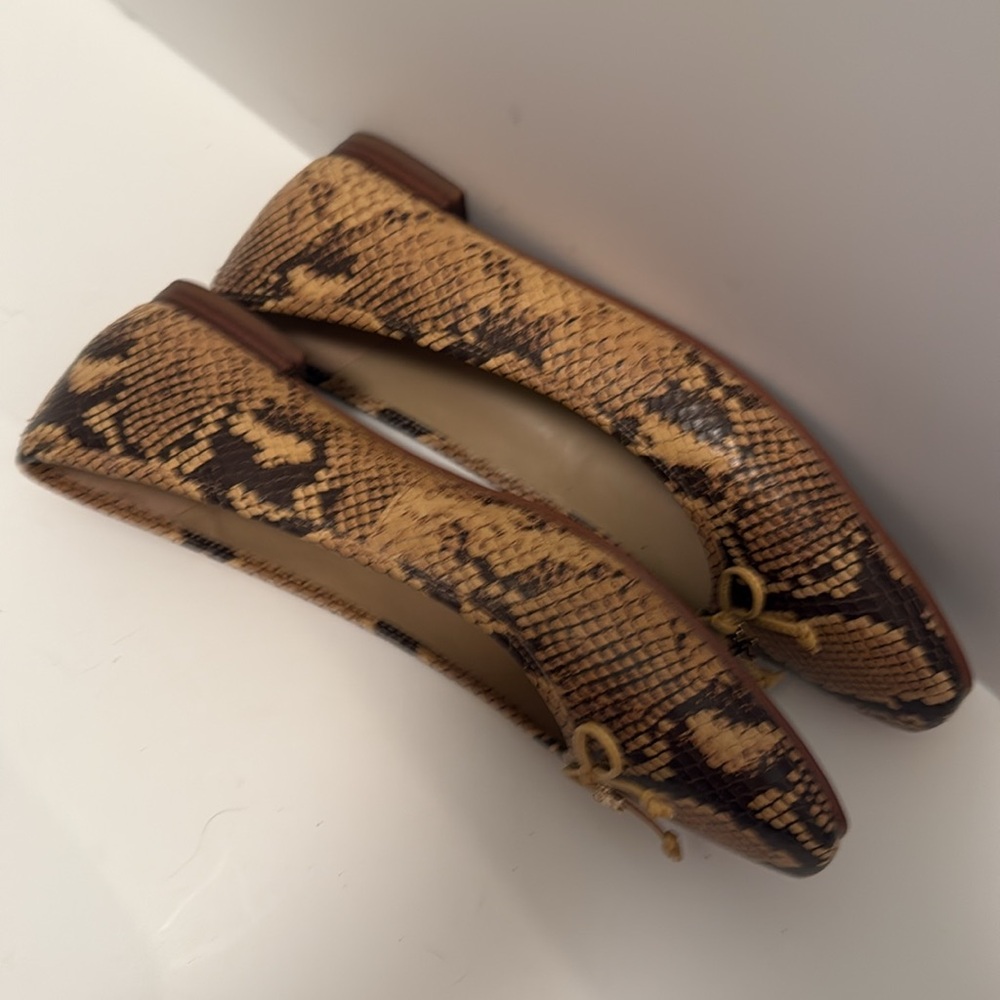 Sam Edelman Jillie Tan and Brown Snake Print Loafers - Picture 4 of 4